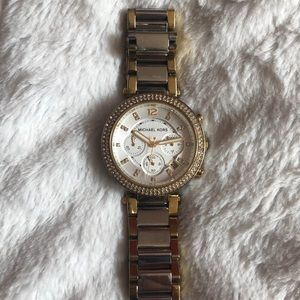 Michael Kors Parker Gold Tone Watch